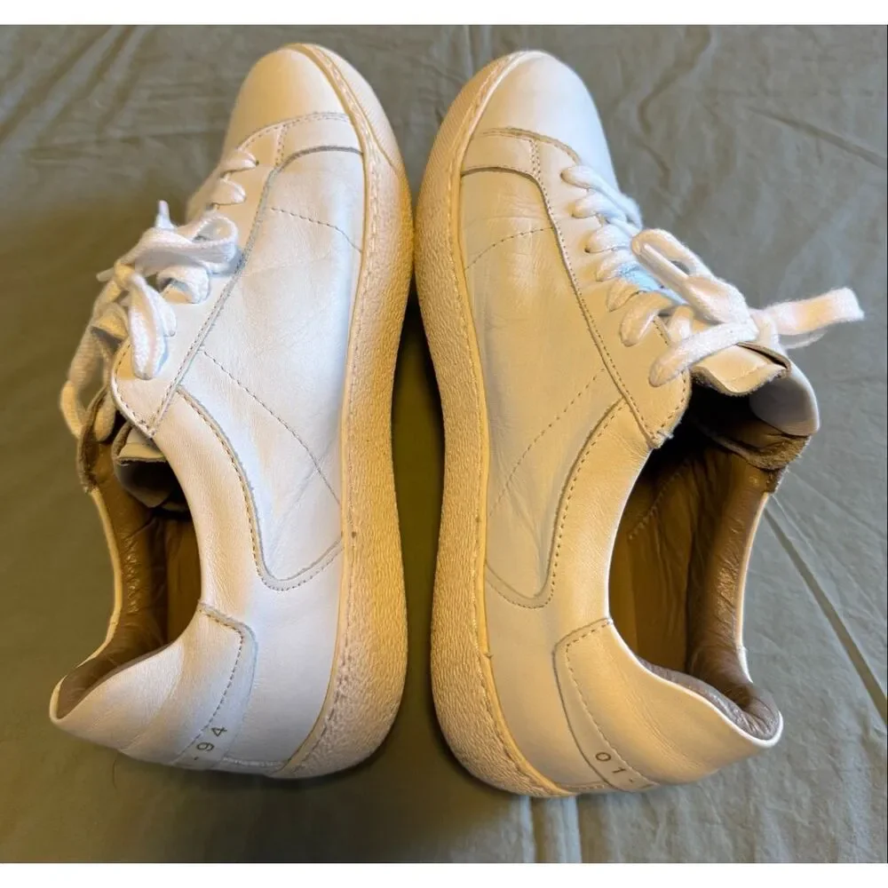 Allsaints Size 9 Women Sheer Lace Up Low Top Sneakers White Used